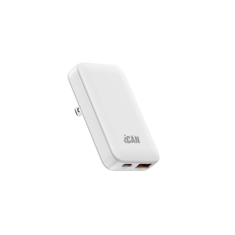 Chargeur Mural USB-C & USB-A 45W – Compact, Double Port, Charge Rapide