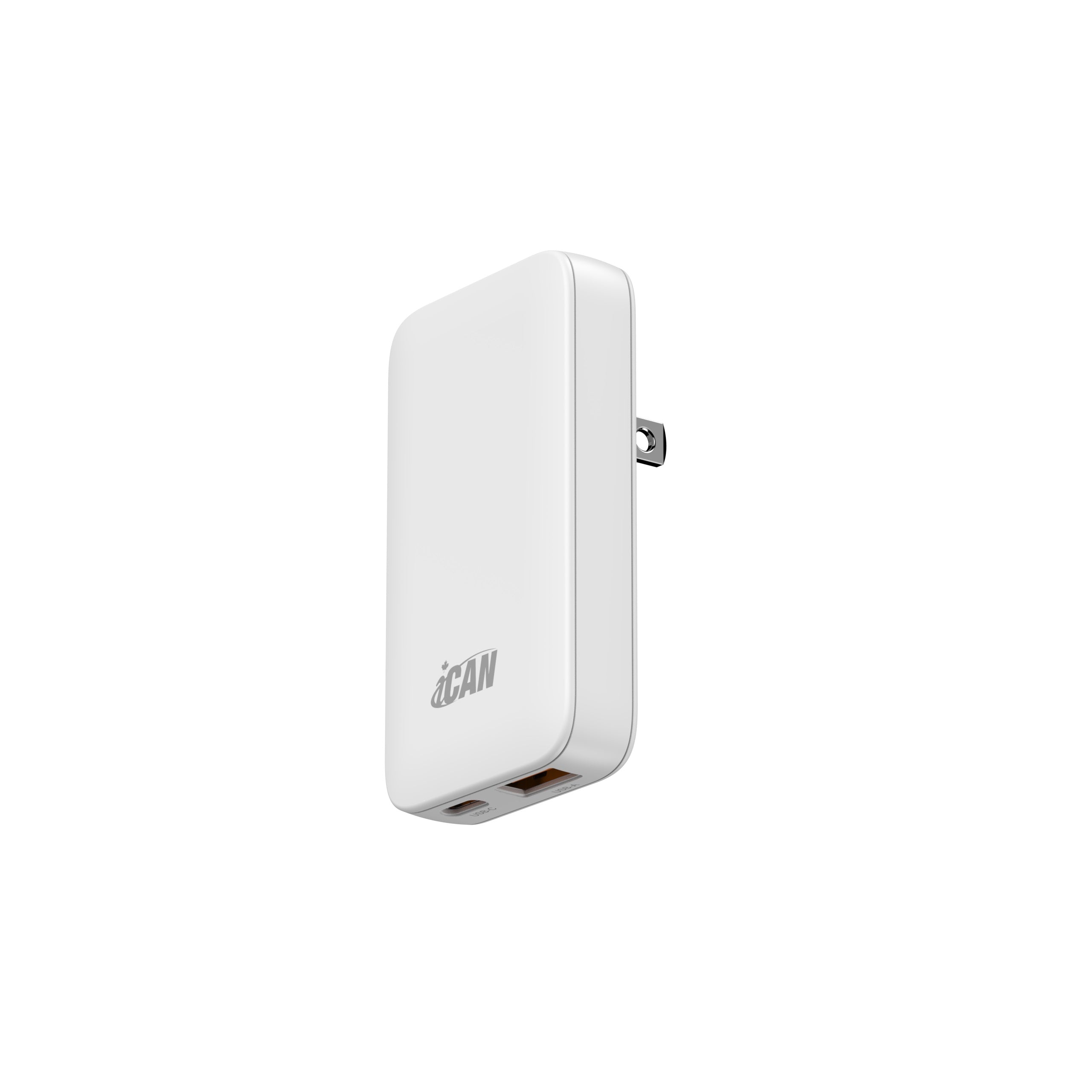Chargeur Mural USB-C & USB-A 45W – Compact, Double Port, Charge Rapide