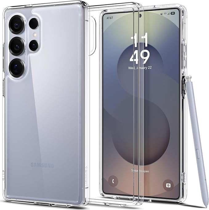 Premium Transparent Case for Samsung S25 Ultra, S25 Plus and S25+ Privacy Film Included – Elegance and Security