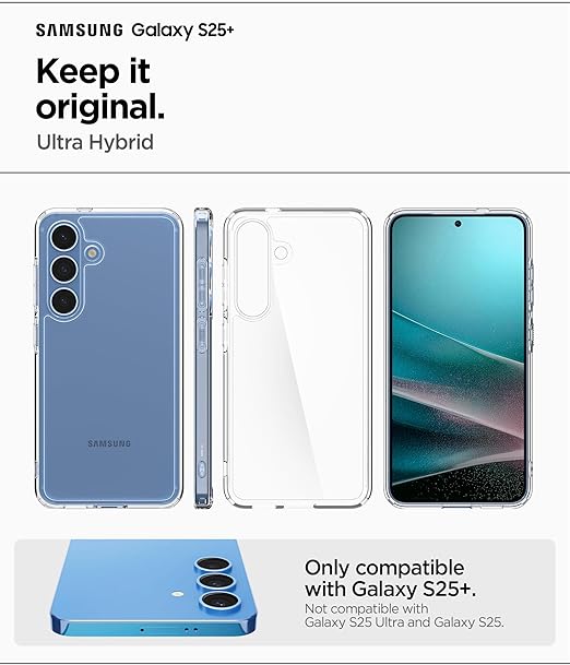 Premium Transparent Case for Samsung S25 Ultra, S25 Plus and S25+ Privacy Film Included – Elegance and Security
