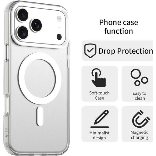 Coque-Case- Cache- Transparent Premium iPhone 17, 17 Air, 17 Pro et 17 Pro Max